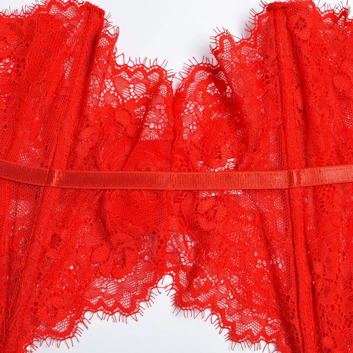 Patchwork Lace Lingerie Set – 3 Piece