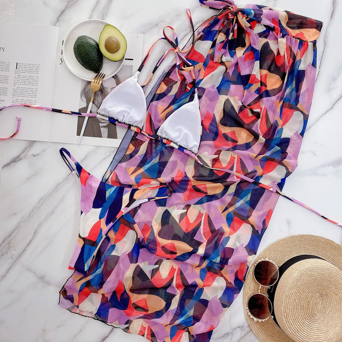 Isla Skirt Set - Printed 3-Piece