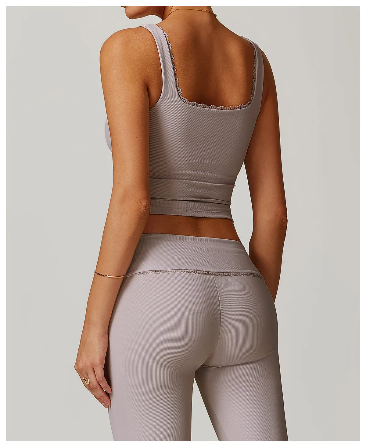 RuffleSquare Bra - Square Neck