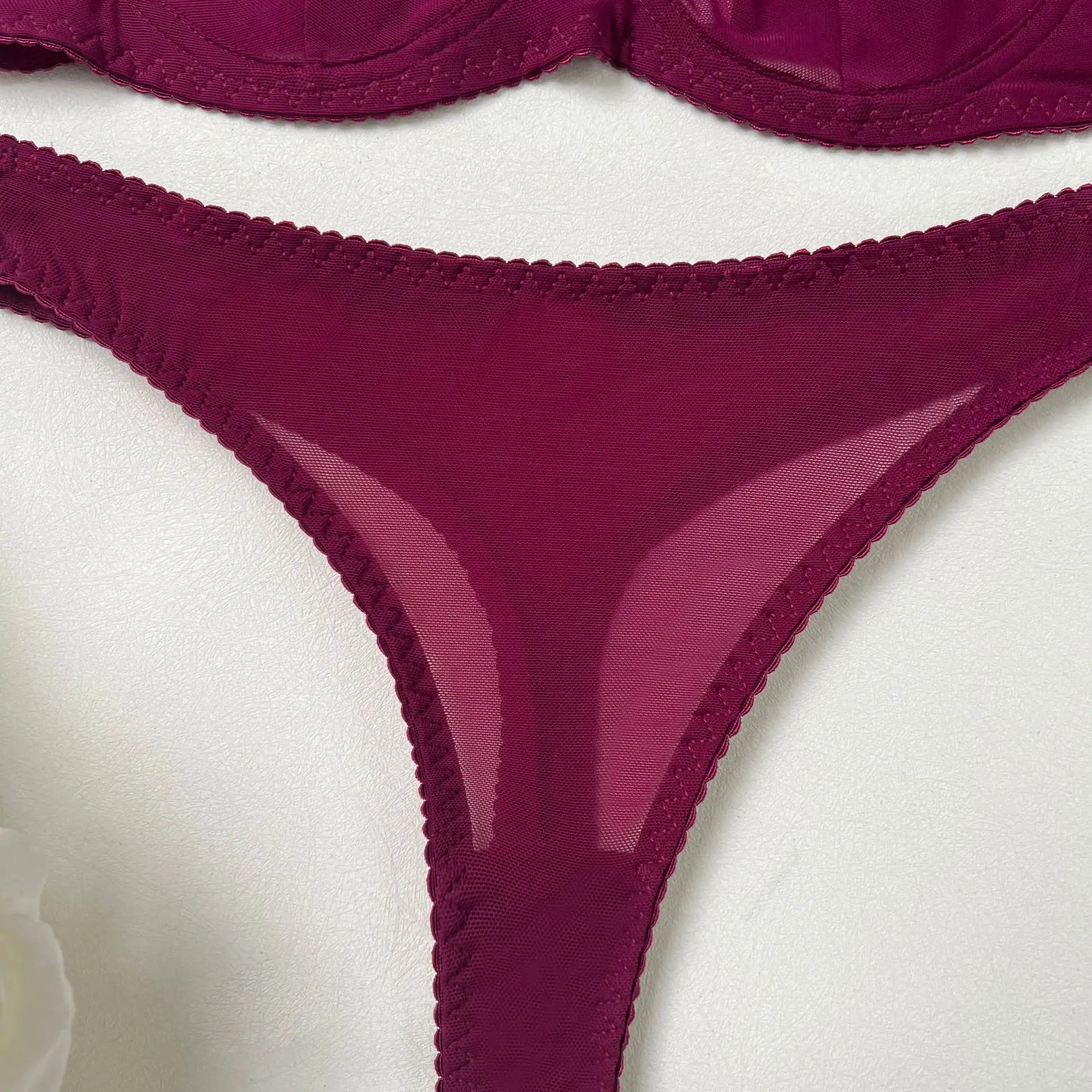 Seamless Lace Push-Up Bra & Panty Set