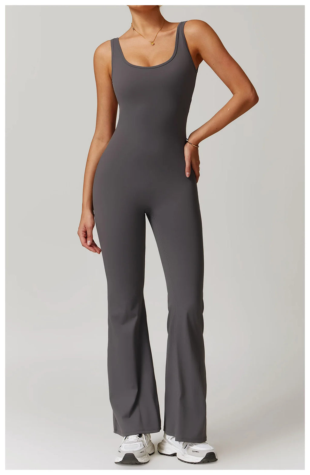 Utility Flare Jumpsuit - Backless