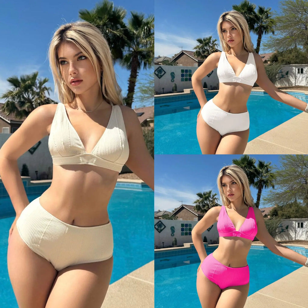 Aria V - High-Waist Triangle Bikini