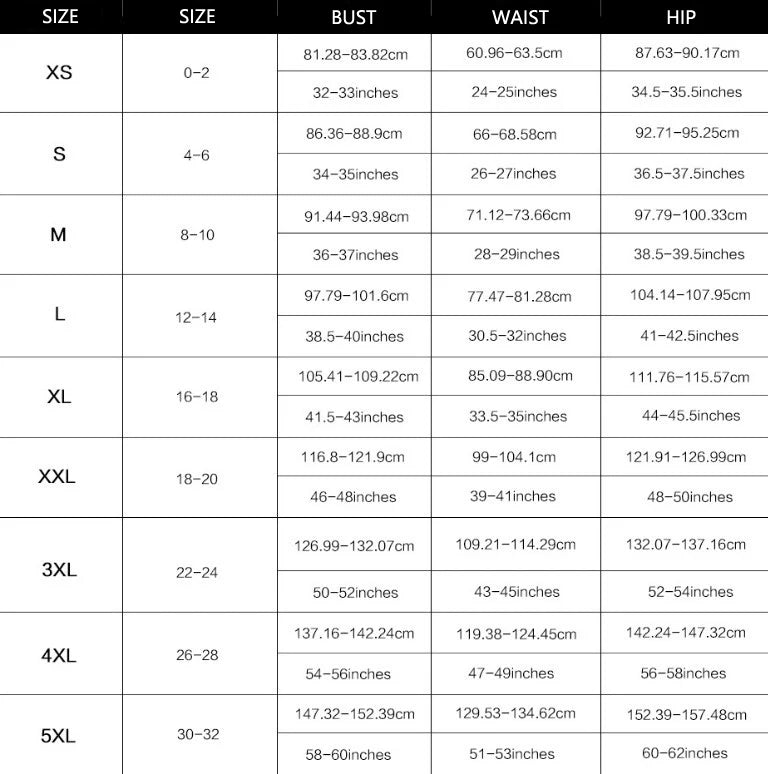 Noir Veil - Mesh Dress Monokini size chart