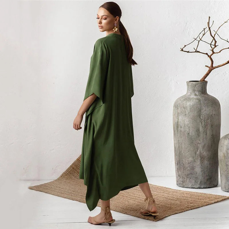 Aurora Verde – Kaftan Maxi Dress