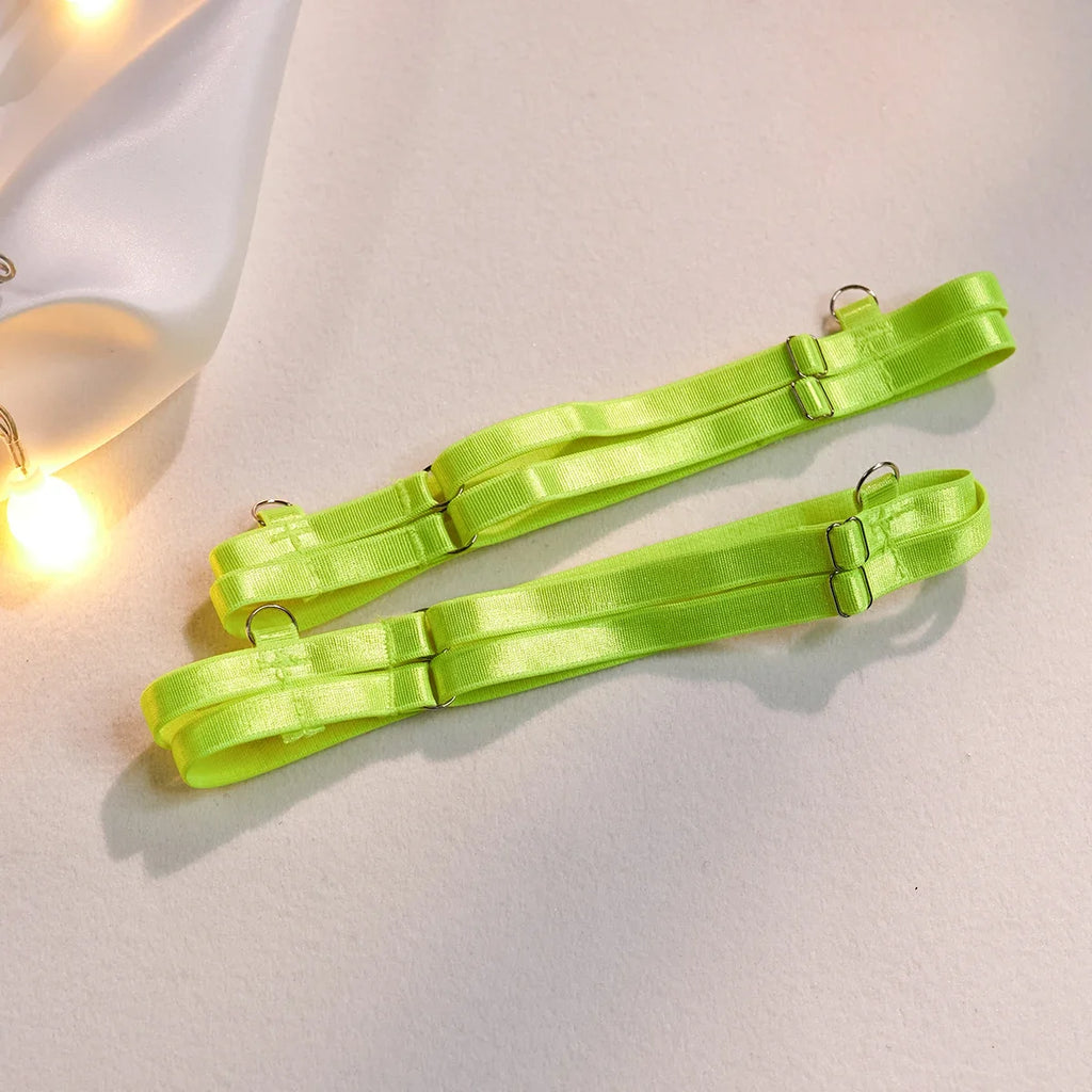 Blue Embroidered Lace Bra & Panty Set