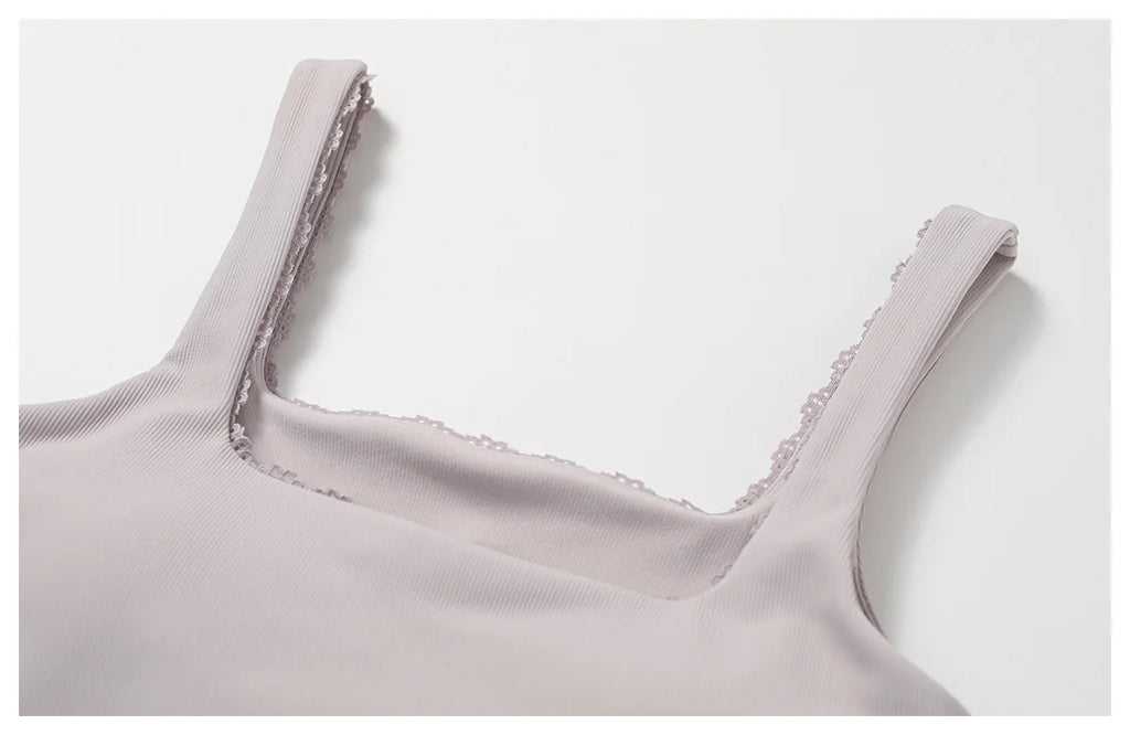 RuffleSquare Bra - Square Neck