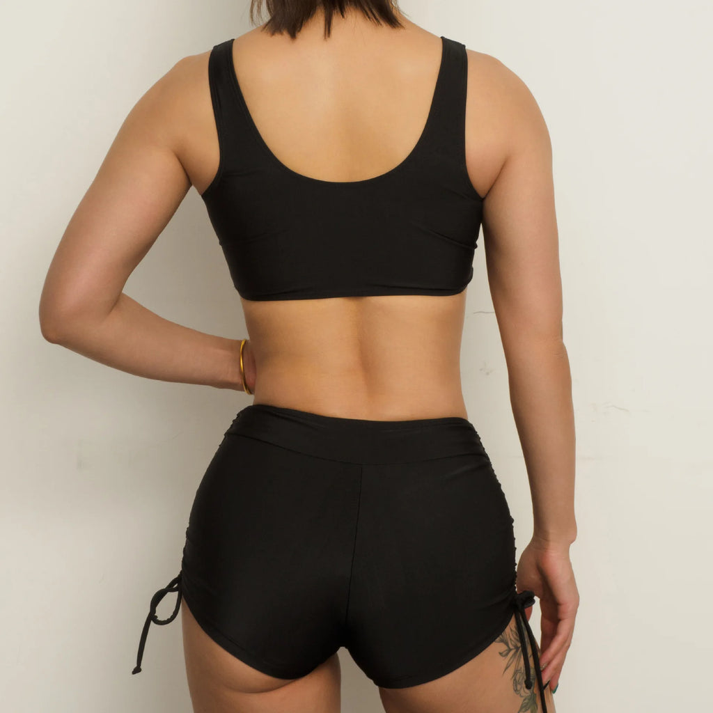 Aria Sky - V-Neck High-Waist Bikini