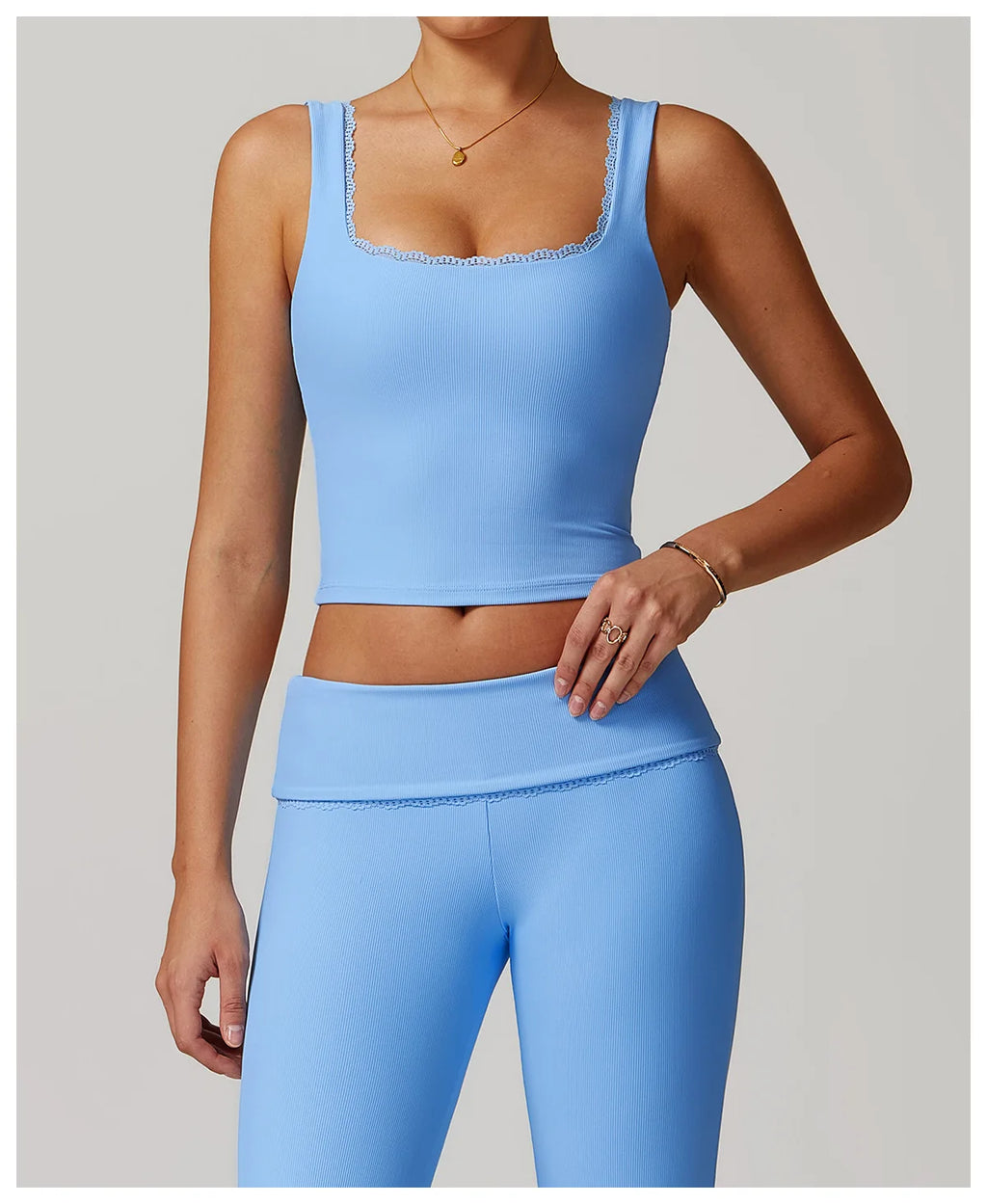 RuffleSquare Bra - Square Neck