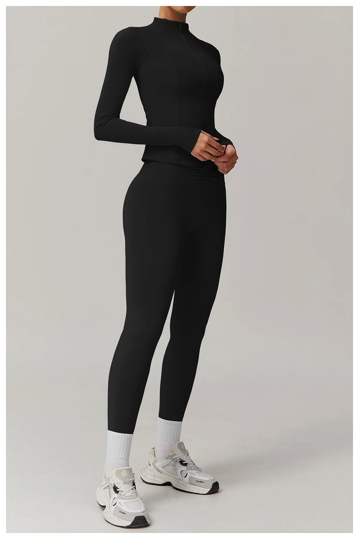 ZipSculpt Jacket - Stand Collar