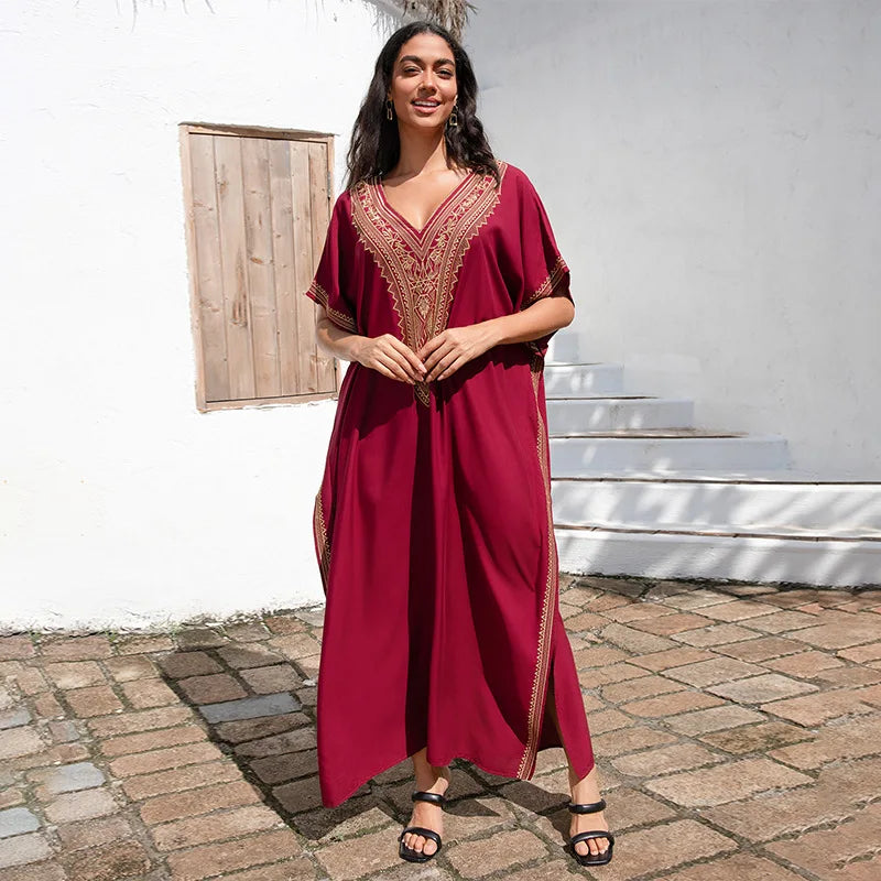 Serene Stitch - Embroidered Robe