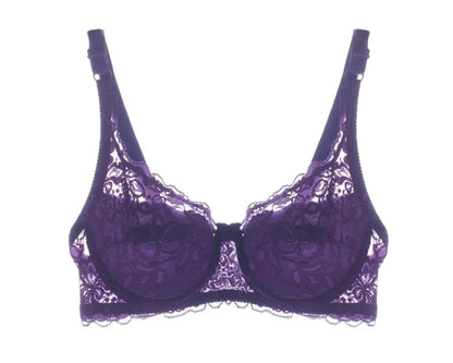 Sexy Lace Flower Bra Transparent Underwear Push Up Bras For Women Bralette Lace Bra Lingerie Intimates Bh Soutien Gorge Fashion