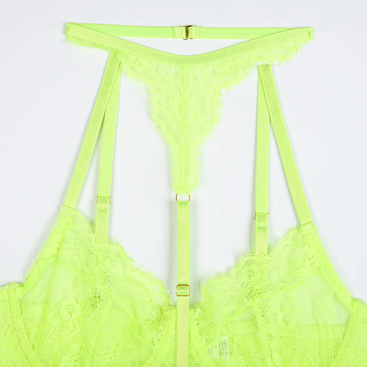 Patchwork Lace Lingerie Set – 3 Piece