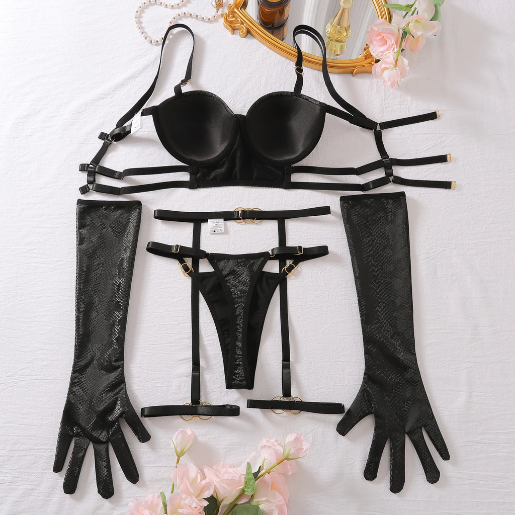 5-Piece Luxury Lace Lingerie Set