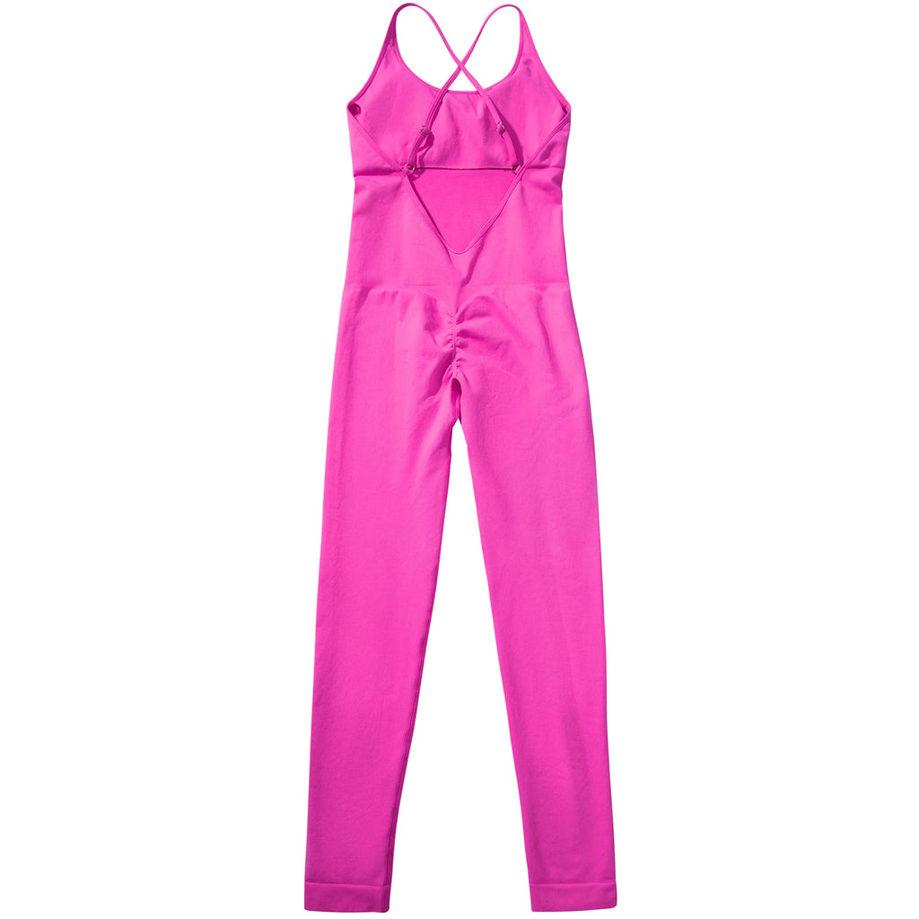 Sleeveless Bodycon Jumpsuit – Women’s Full-Season Fitness & Casual Sporty Playsuit