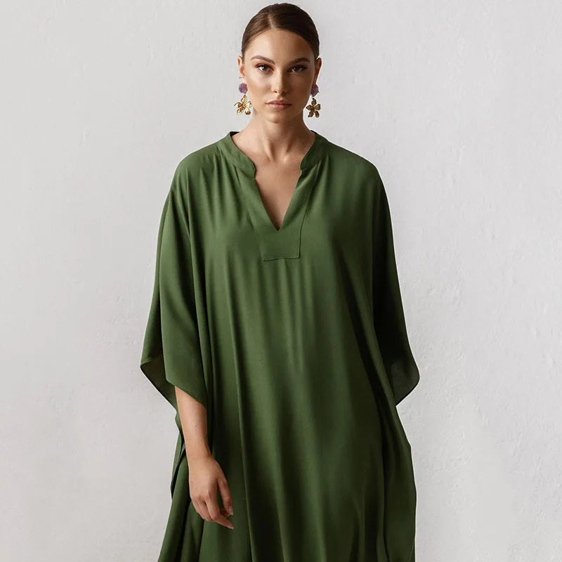 Aurora Verde – Kaftan Maxi Dress