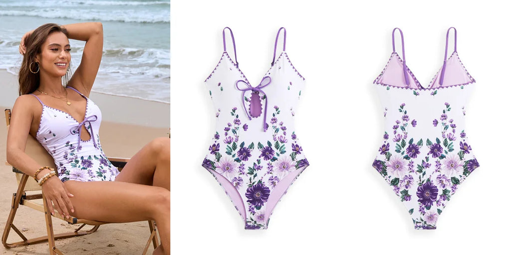 Celine Heritage - V-Neck One-Piece