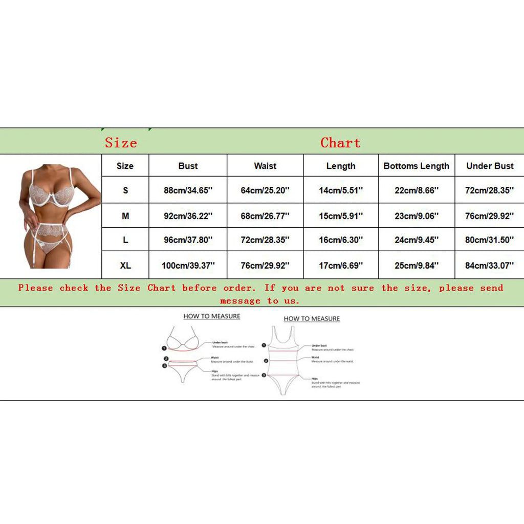 White Rose Embroidery Push Up Bra & Thong Set