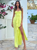 Ruffles Tassel - Halter Backless