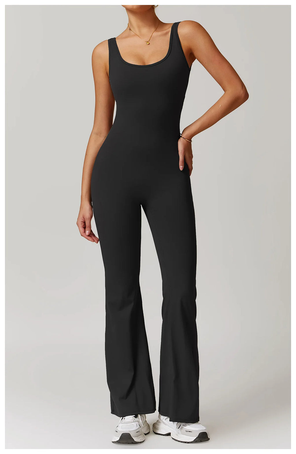 Utility Flare Jumpsuit - Backless