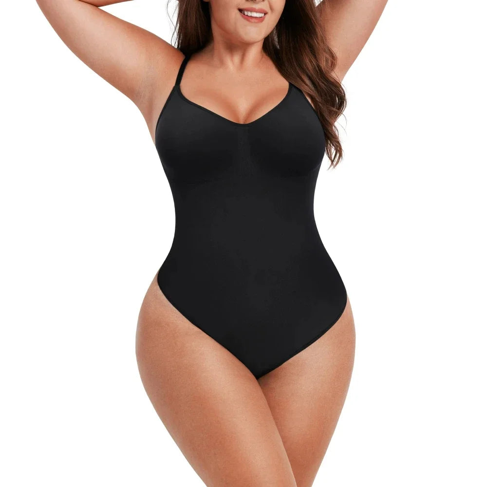 Seamless Full Body Shaper – Waist Trainer Bodysuit with Tummy Control & Butt Lifter
