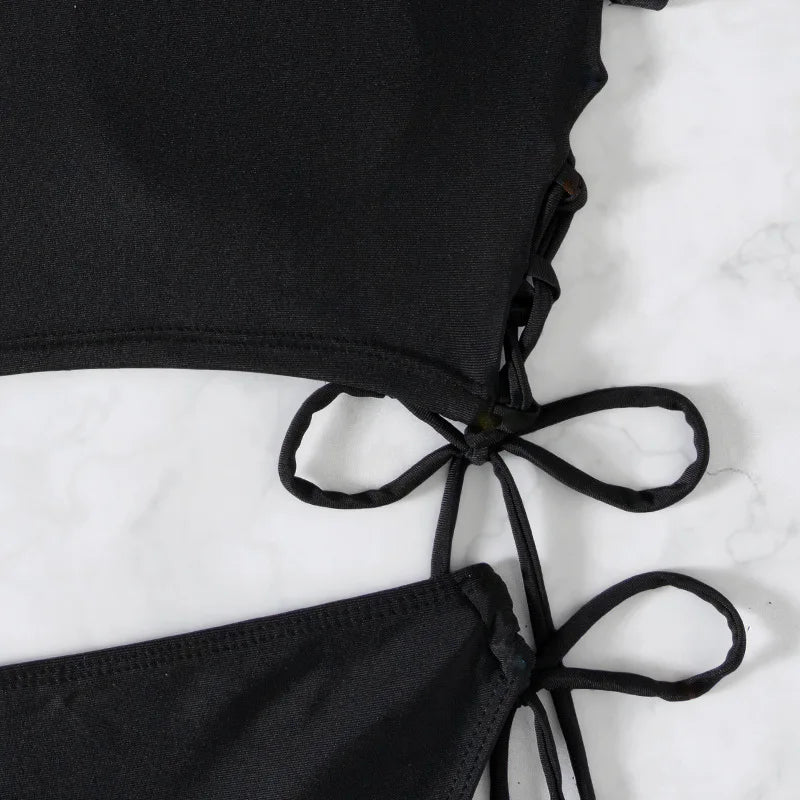 Aria Sport - Drawstring Crop Bikini