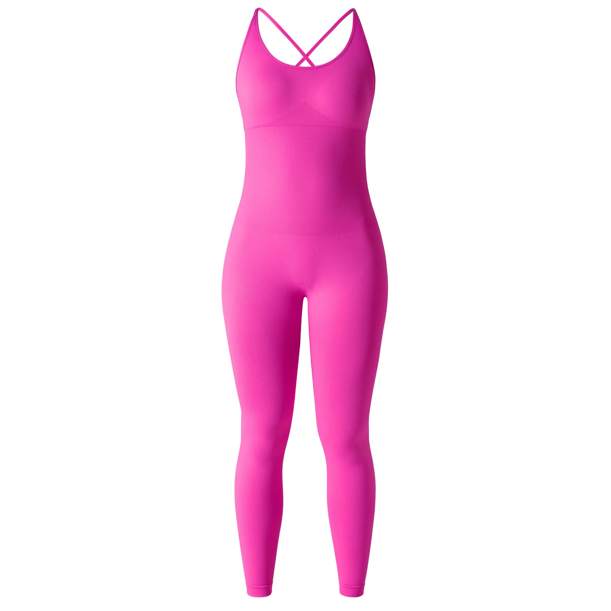 Sleeveless Bodycon Jumpsuit – Women’s Full-Season Fitness & Casual Sporty Playsuit