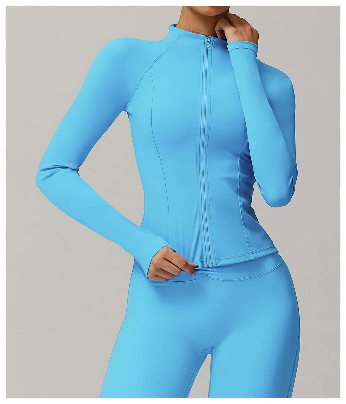 ZipSculpt Jacket - Stand Collar