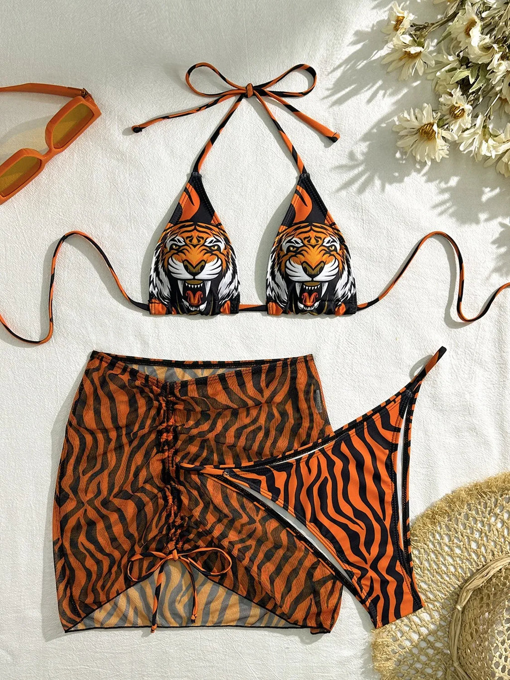 Savanna Tiger - 3-Piece Bikini
