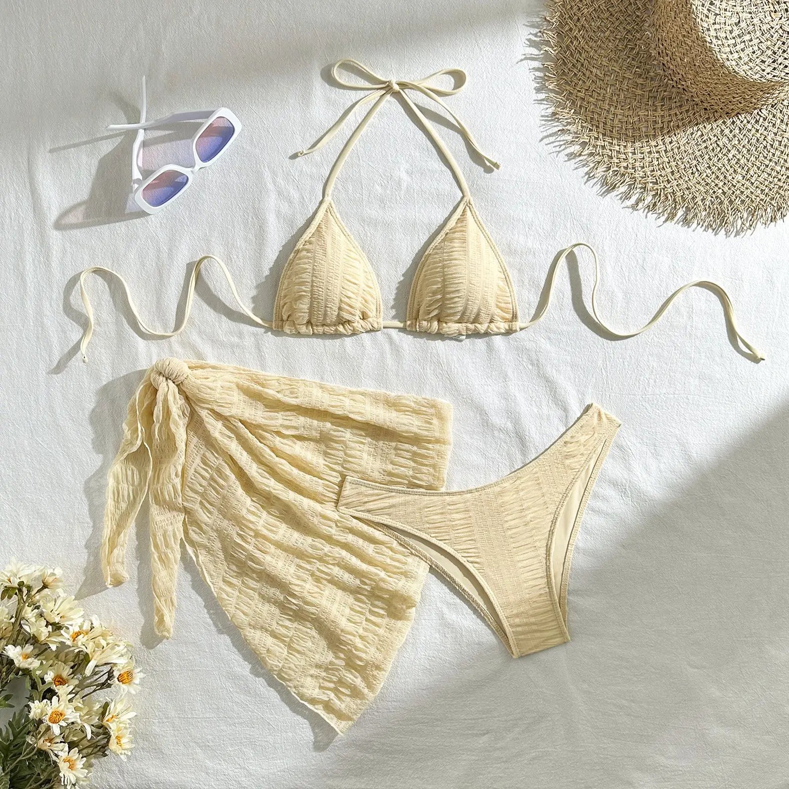 Selene Sheer - 3-Piece Mesh Set