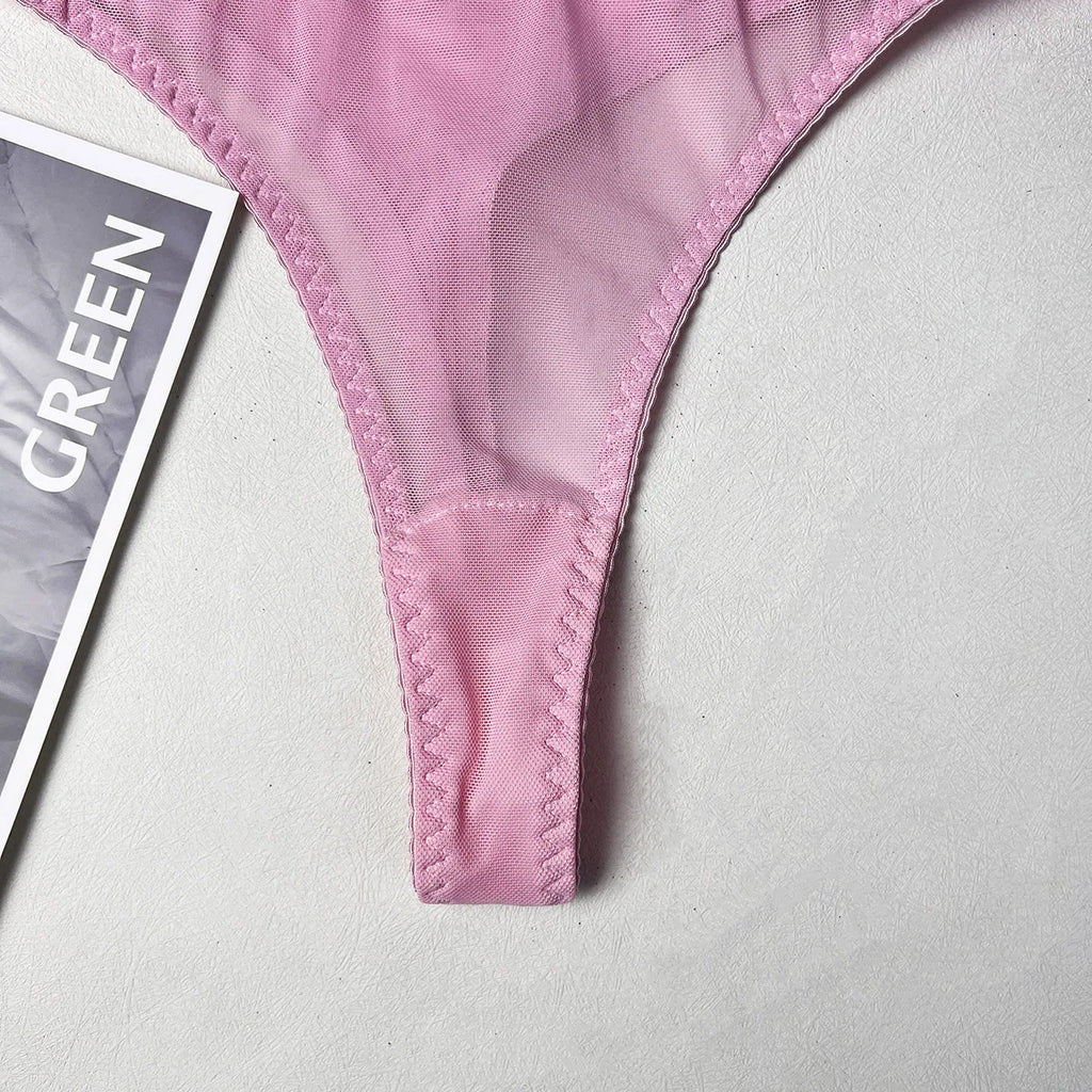 Seamless Lace Push-Up Bra & Panty Set