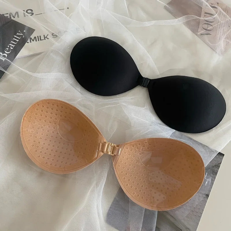 Women’s Strapless Adhesive Push-Up Bra – Invisible Silicone Bralette
