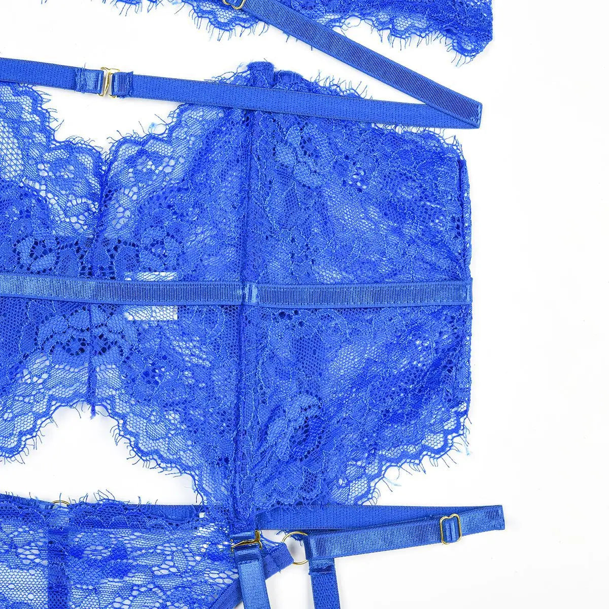 Patchwork Lace Lingerie Set – 3 Piece