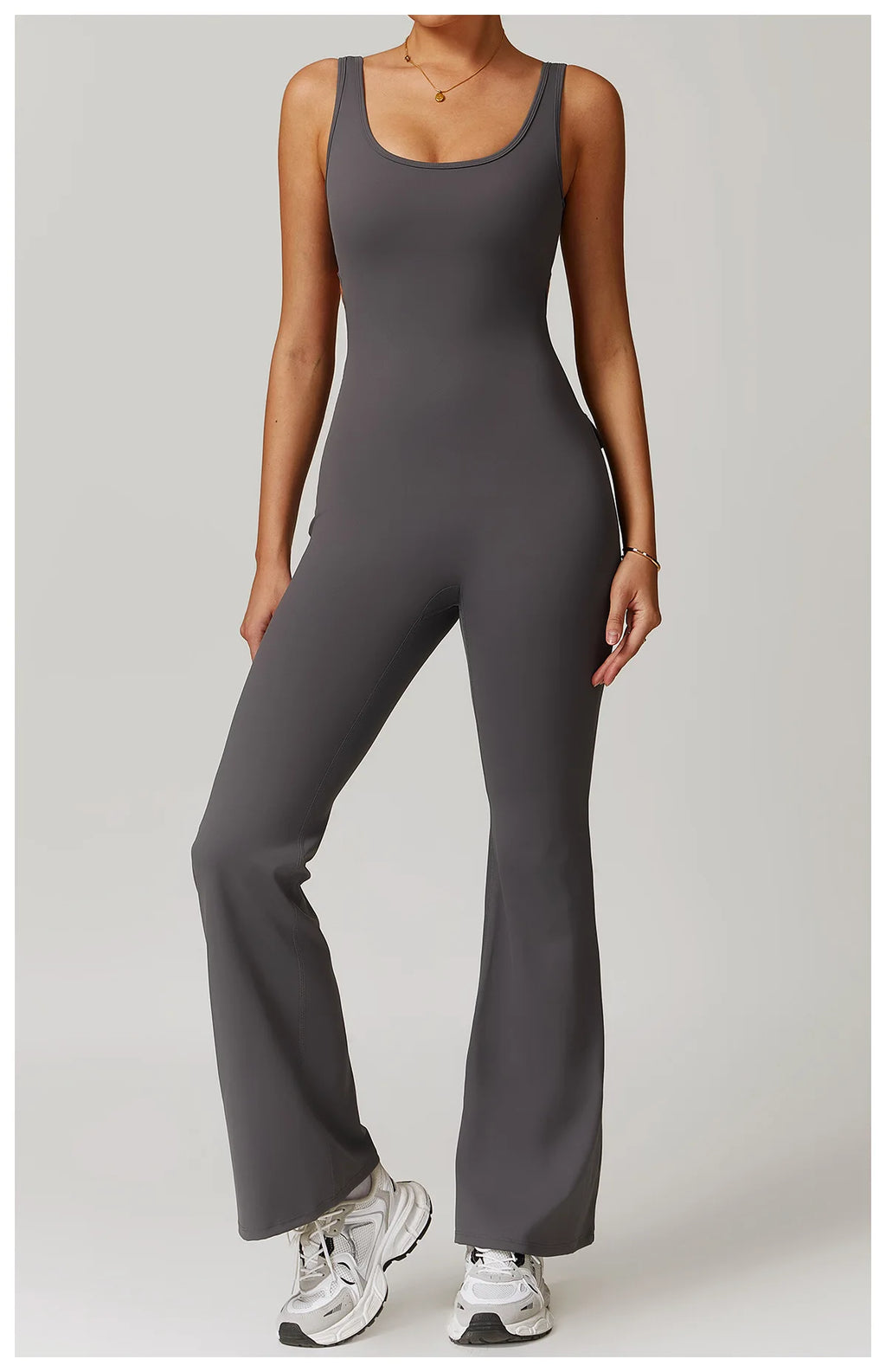 Utility Flare Jumpsuit - Backless