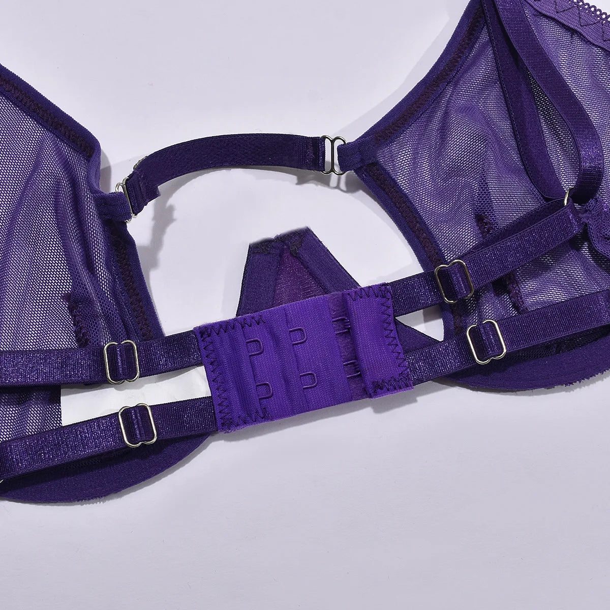 Sheer Lace Wireless Bra & Thong Set