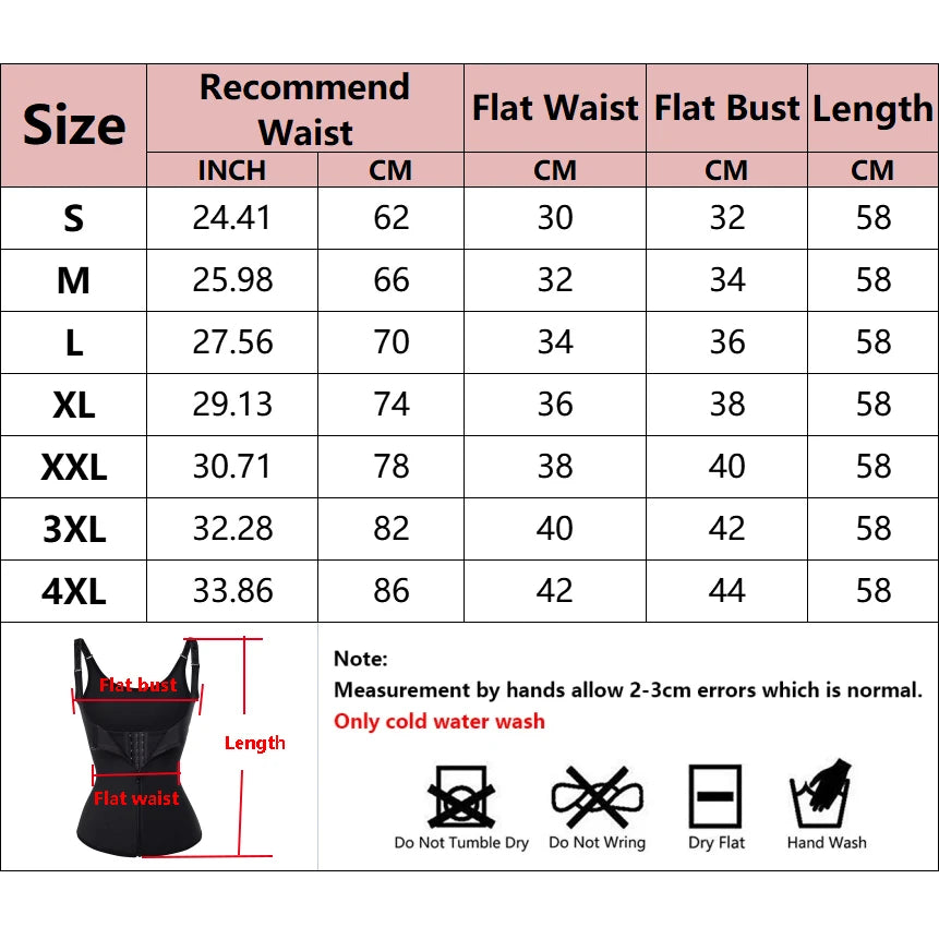 Shapewear Waist Trainer Push Up Slimming Vest Tummy Control Tank Top