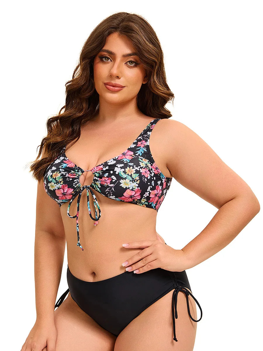 Savanna Bloom - Plus Floral One-Piece