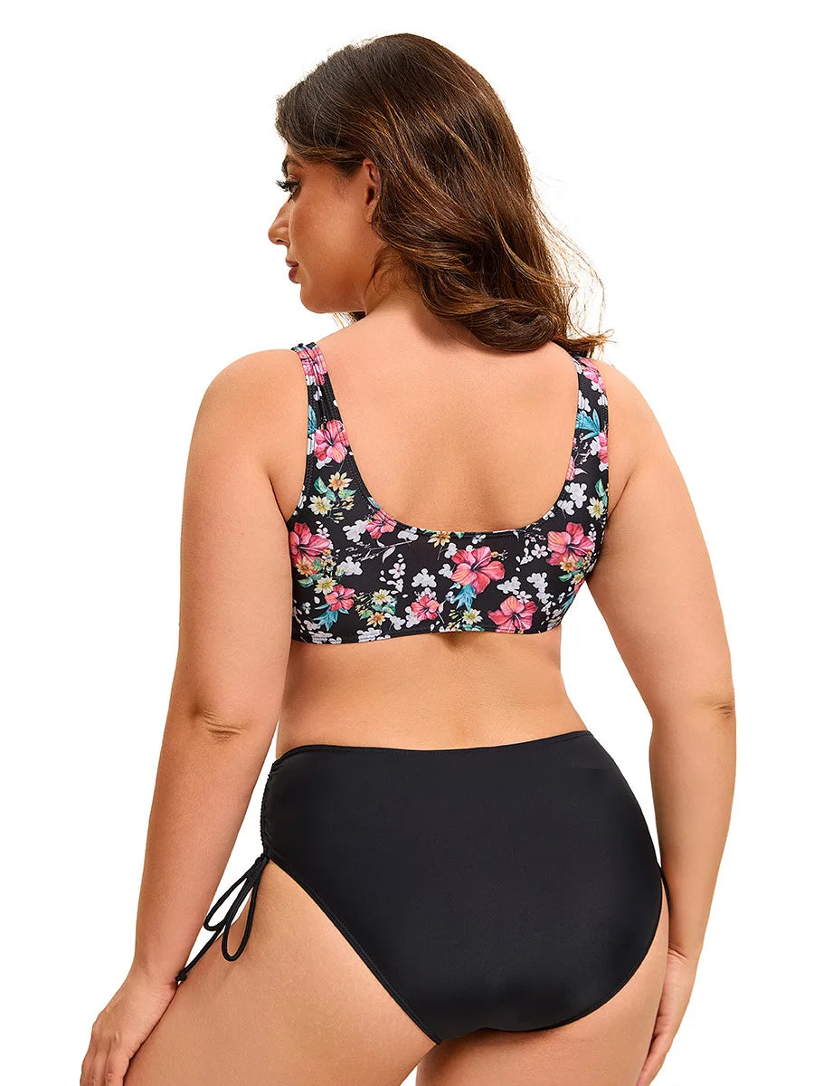 Savanna Bloom - Plus Floral One-Piece