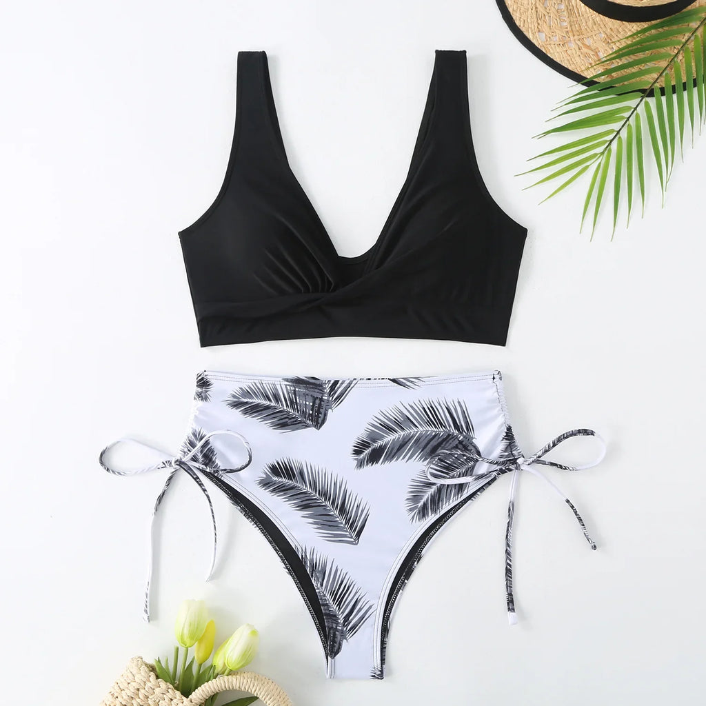 Sexy Bikini 2024 Swimsuit Women Trend Swimwear Female High Waisted Bikinis Sets Korean Swimming for Woman Bathing Suit Beachwear