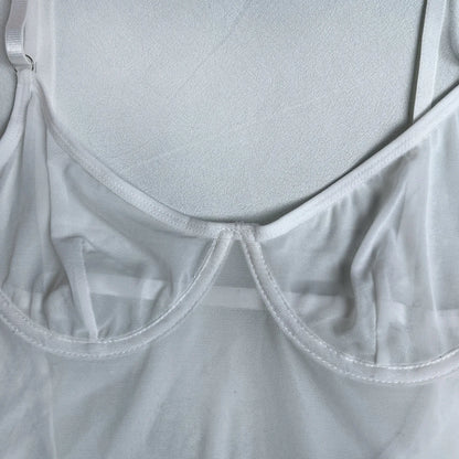 4-Piece Sheer Mesh Lingerie Set – Backless Sexy Nightwear