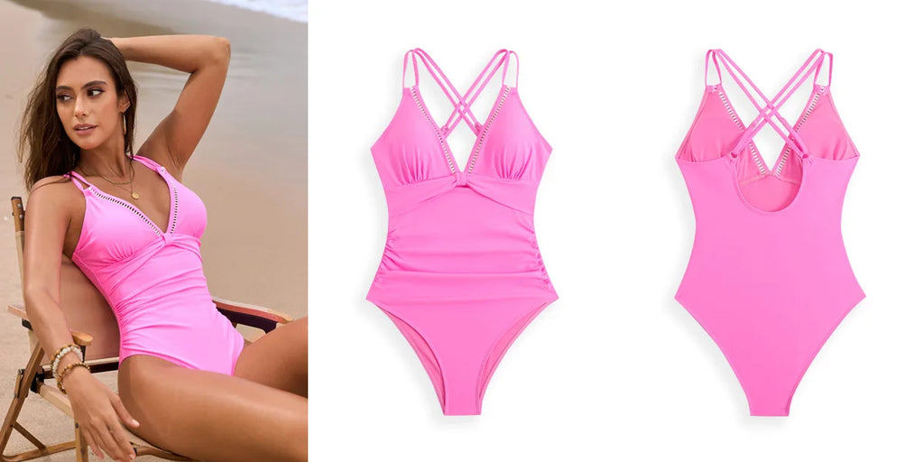 Women’s One-Piece Tummy Control Push-Up Swimsuit