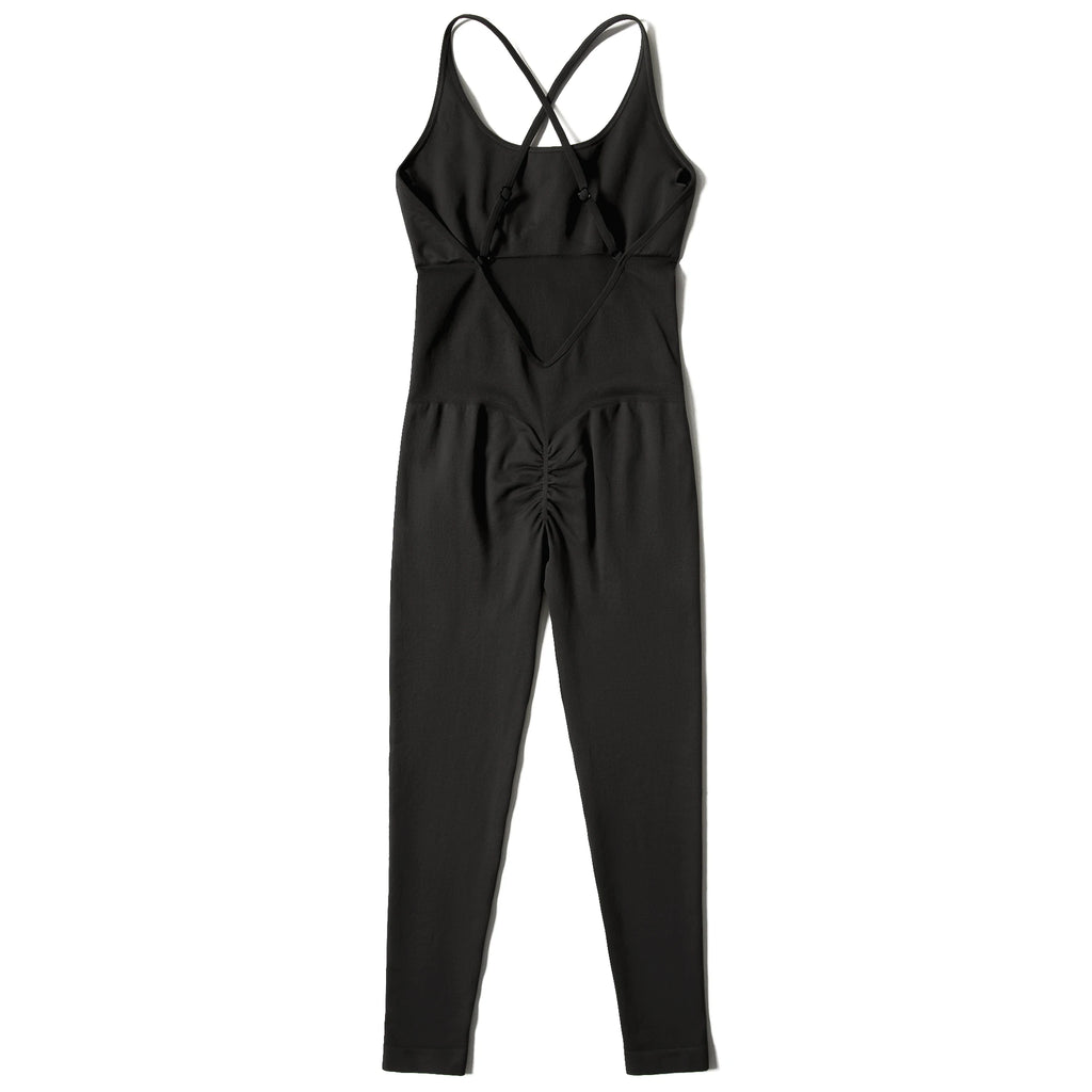 Sleeveless Bodycon Jumpsuit – Women’s Full-Season Fitness & Casual Sporty Playsuit