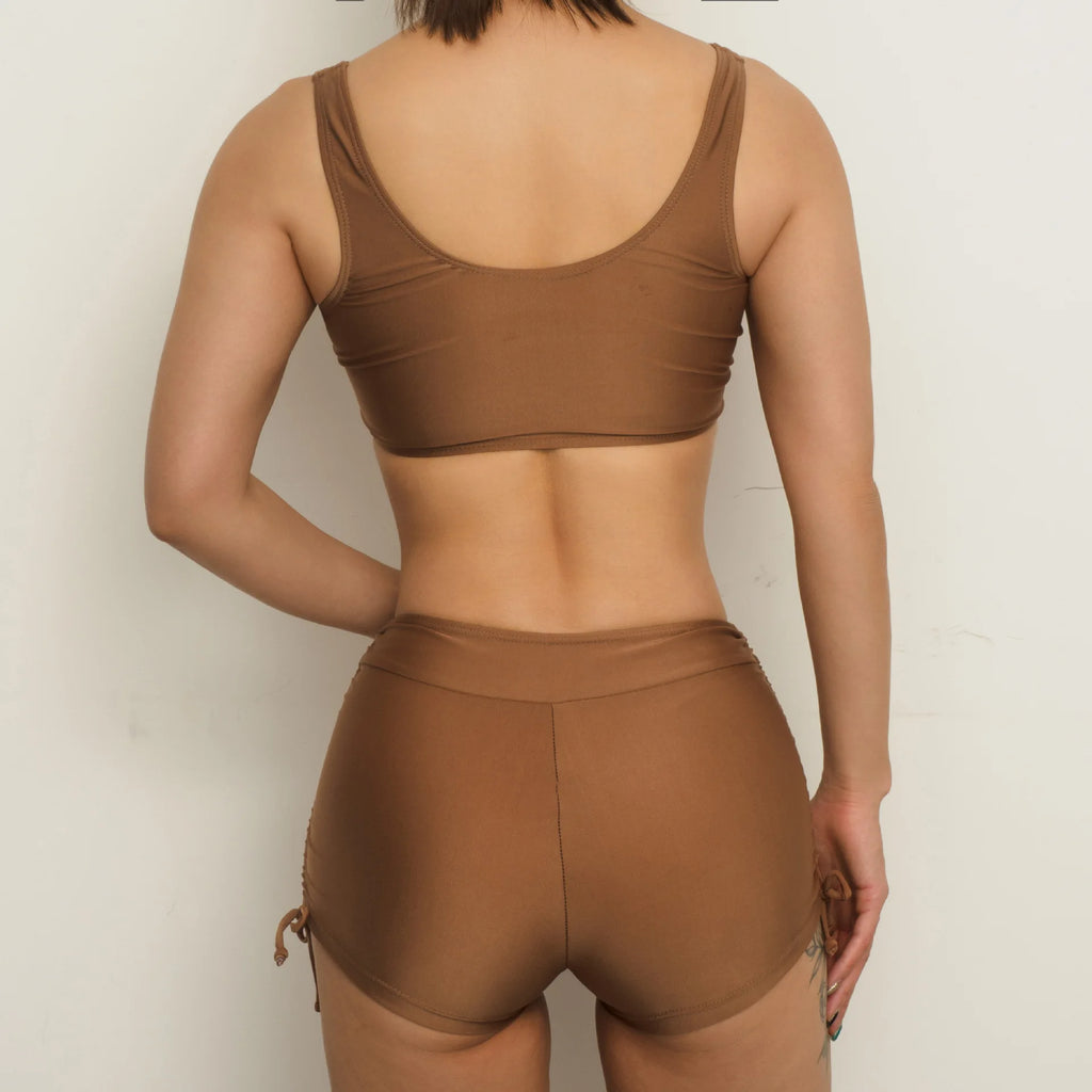 Aria Sky - V-Neck High-Waist Bikini