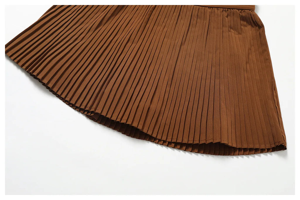 CourtSkirt Set - Vest & Pleat Skirt