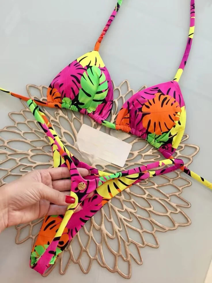 Savanna Luxe – Leopard Trim Bikini
