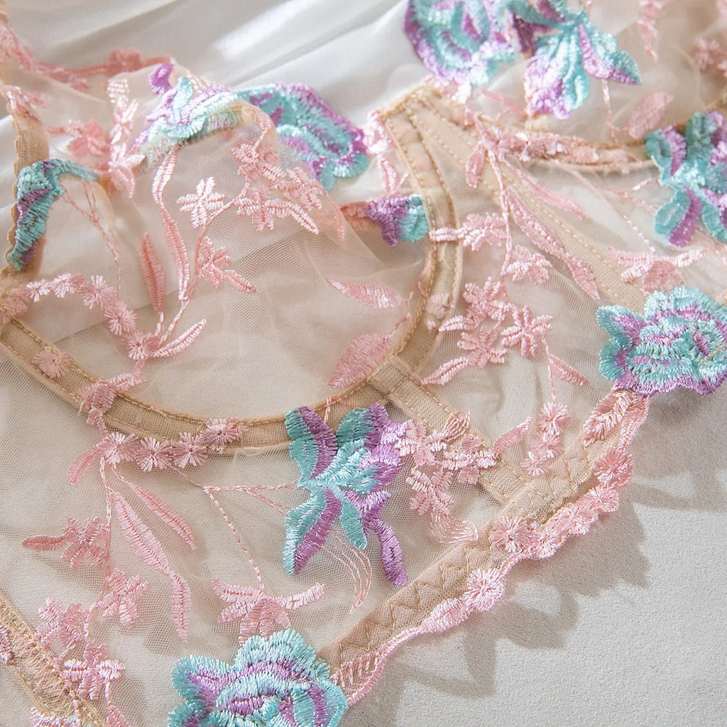 Lace Patchwork Push-Up Lingerie Dress