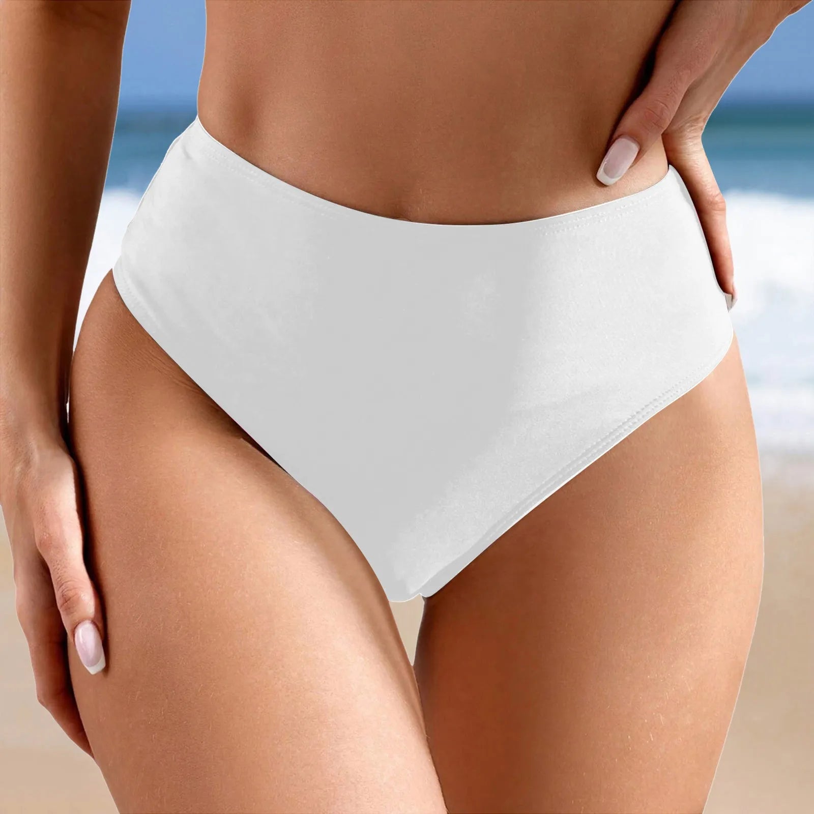 Solea Wave – High-Waist Bikini Bottoms