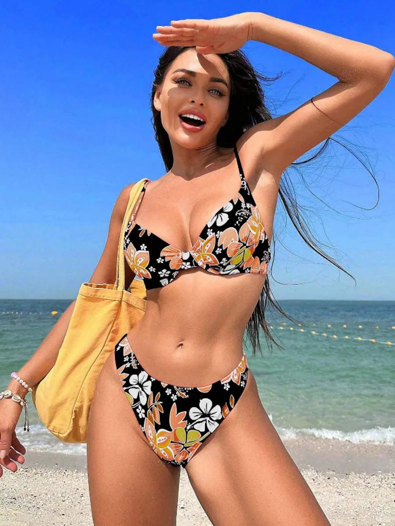 Savanna Bloom - Floral Triangle Bikini