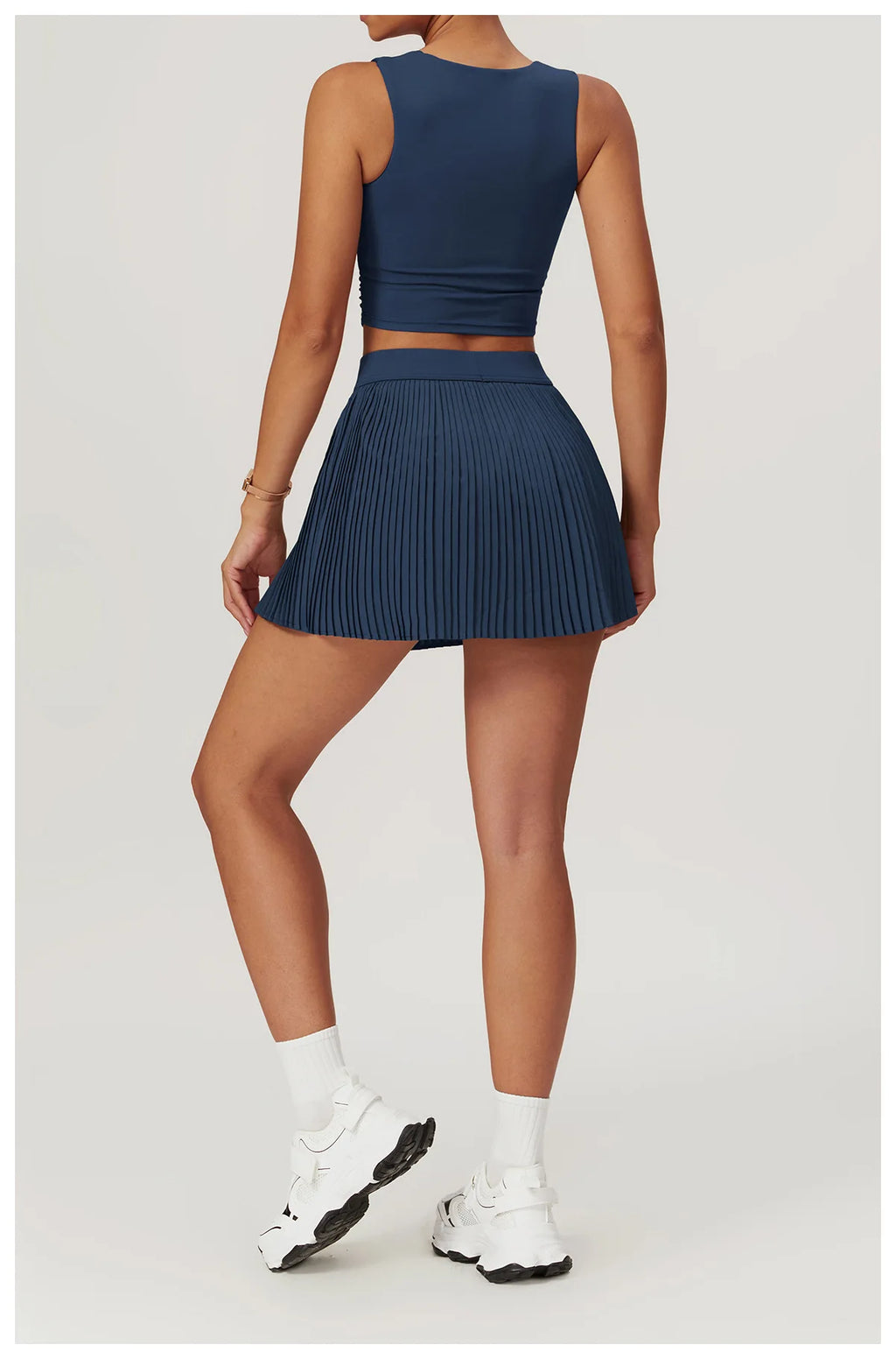 CourtSkirt Set - Vest & Pleat Skirt