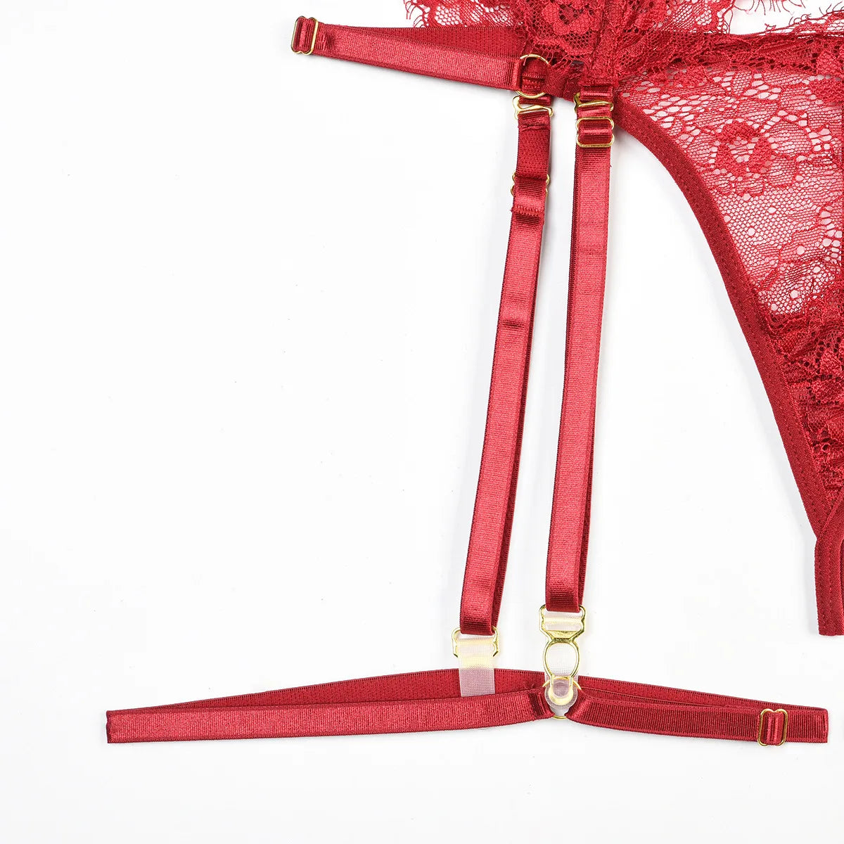 Patchwork Lace Lingerie Set – 3 Piece