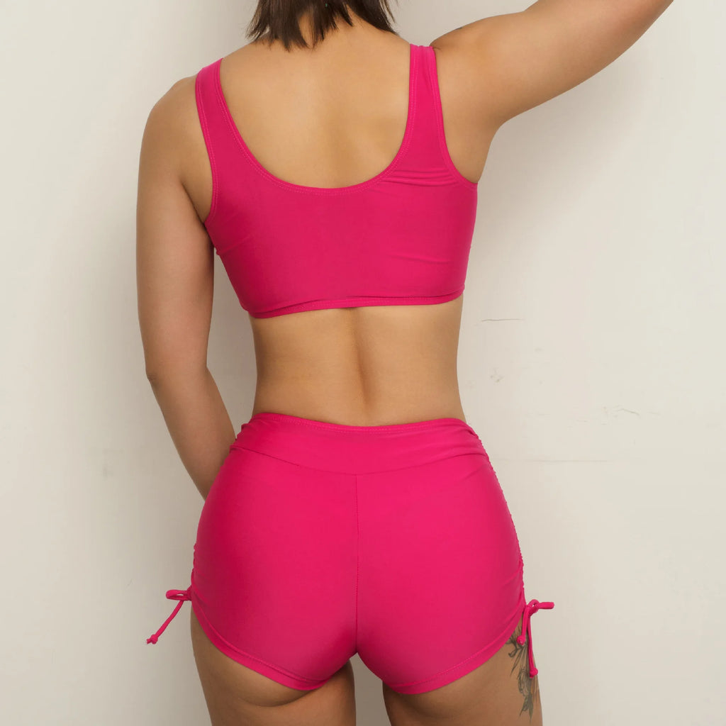 Aria Sky - V-Neck High-Waist Bikini